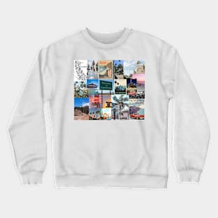 california aesthetic collage Crewneck Sweatshirt